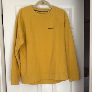Patagonia Yellow Crewneck Sweater Vibrant Casual Style